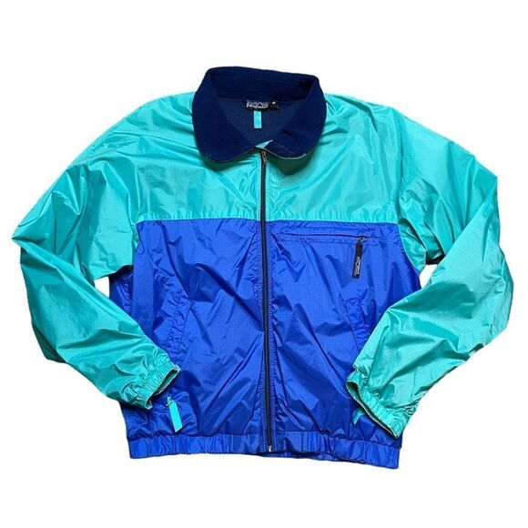 Patagonia Jackets & Blazers - Vintage PATAGONIA Windbreaker Jacket Blue Green Size Large